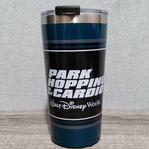 Disney Parks Icons Stainless Tumbler Park Hopping Is My Cardio NEW